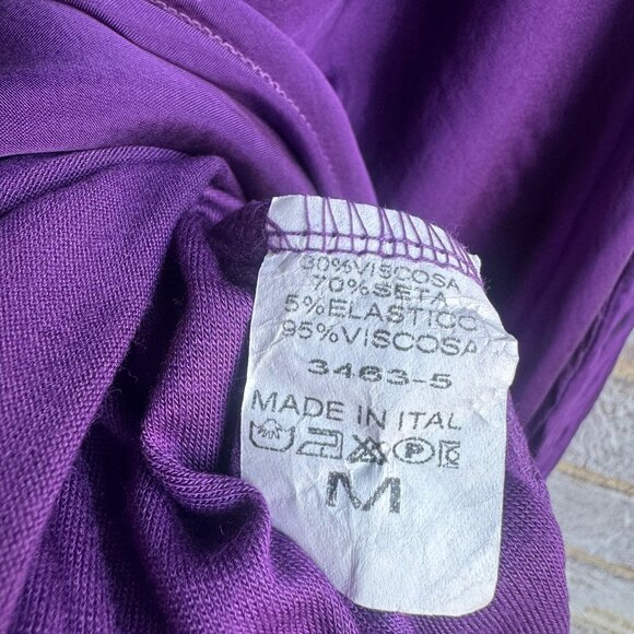 Sofia Sleeveless Silk Blend Layered Tank Blouse Women's Size M (Made in Italy) - Picture 4 of 7